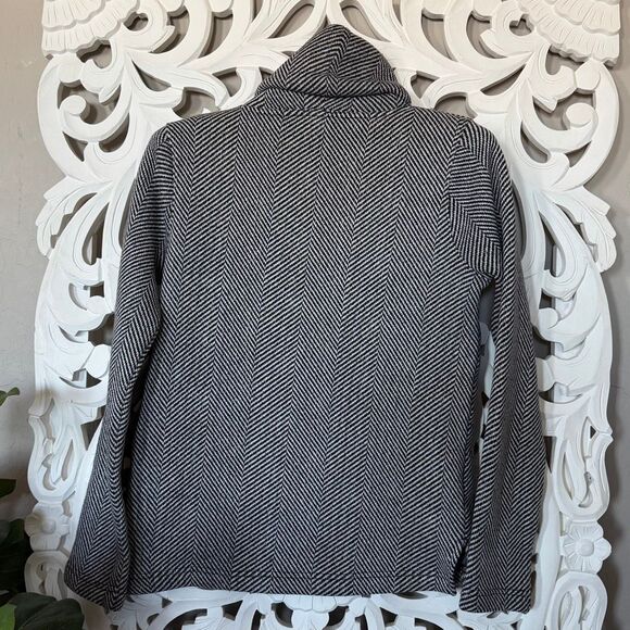 J. Crew Herringbone Funnel neck Pullover - Picture 6 of 9